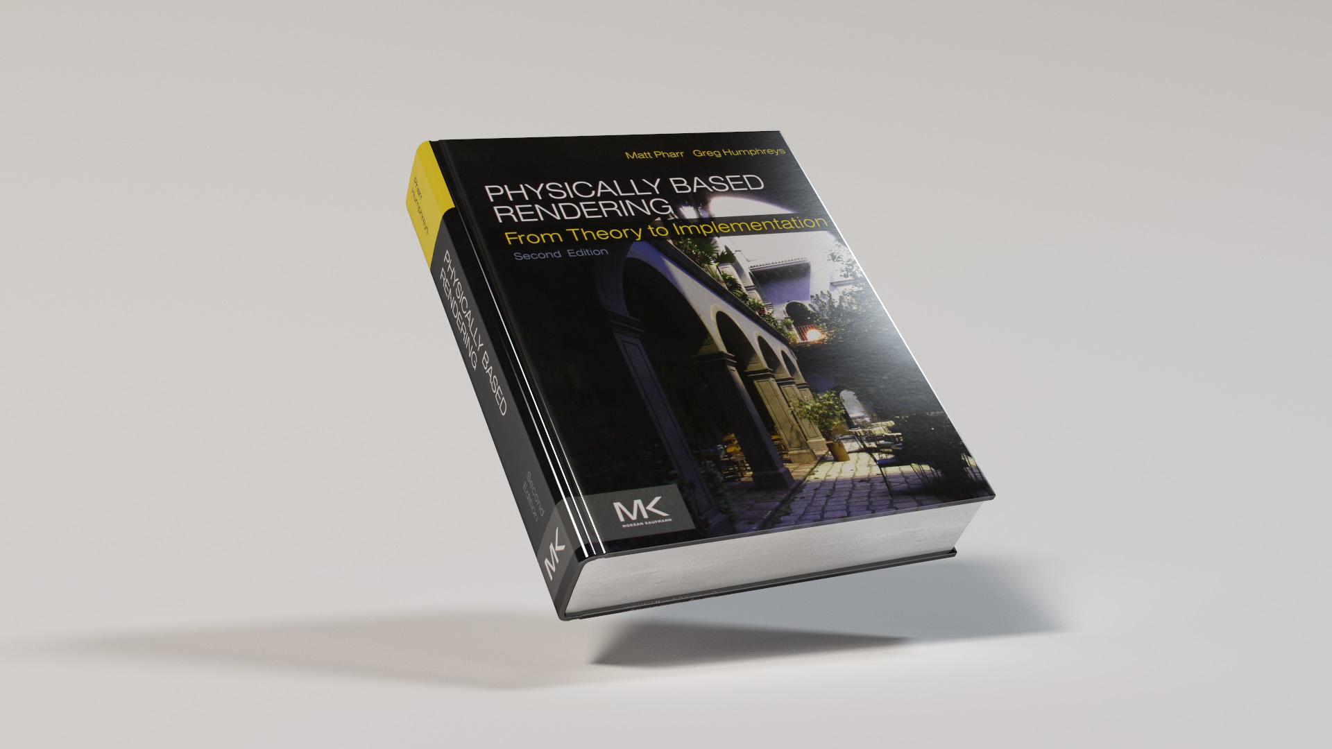 Physically Based Rendering book, rendered with my physically based renderer. Note the texture-driven gloss and specular properties. Rendered using BDPT.