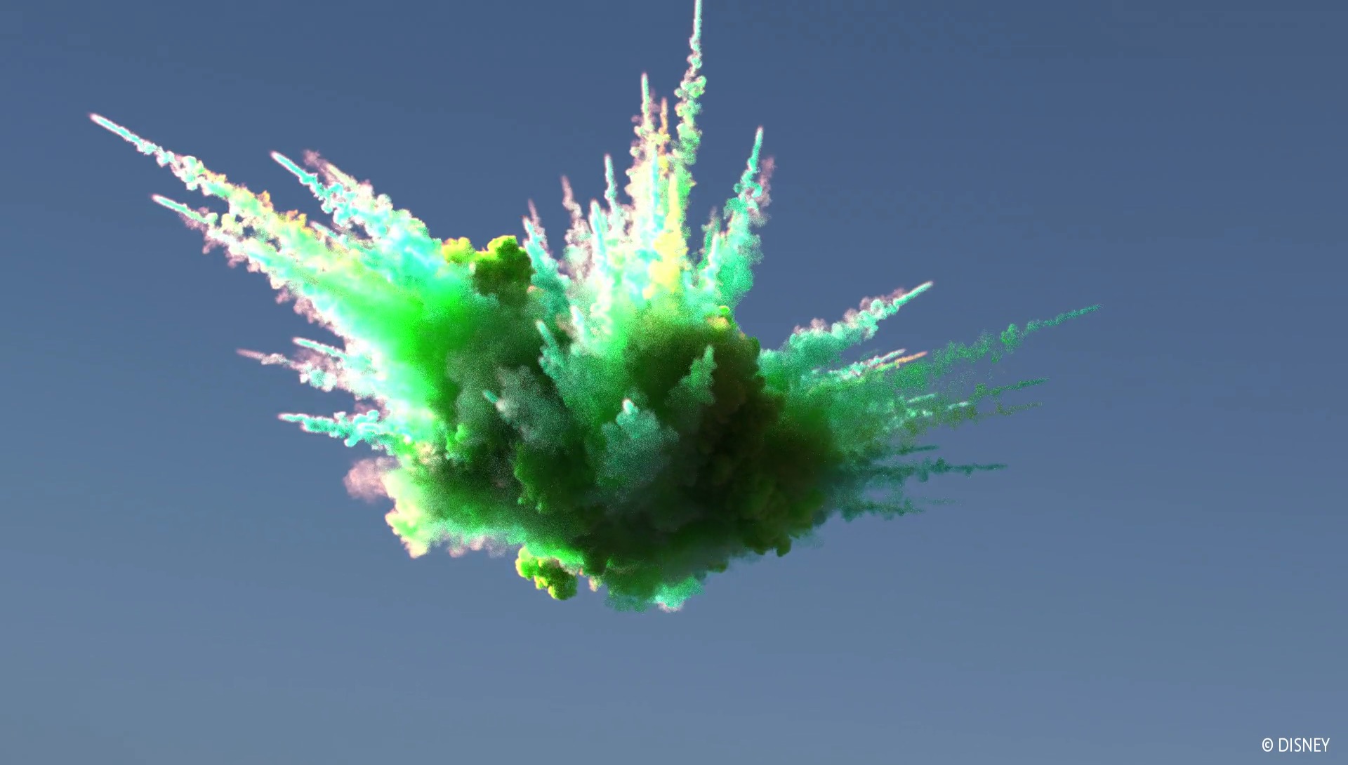 A green-yellow color explosion from our SIGGRAPH Fast Forward video.