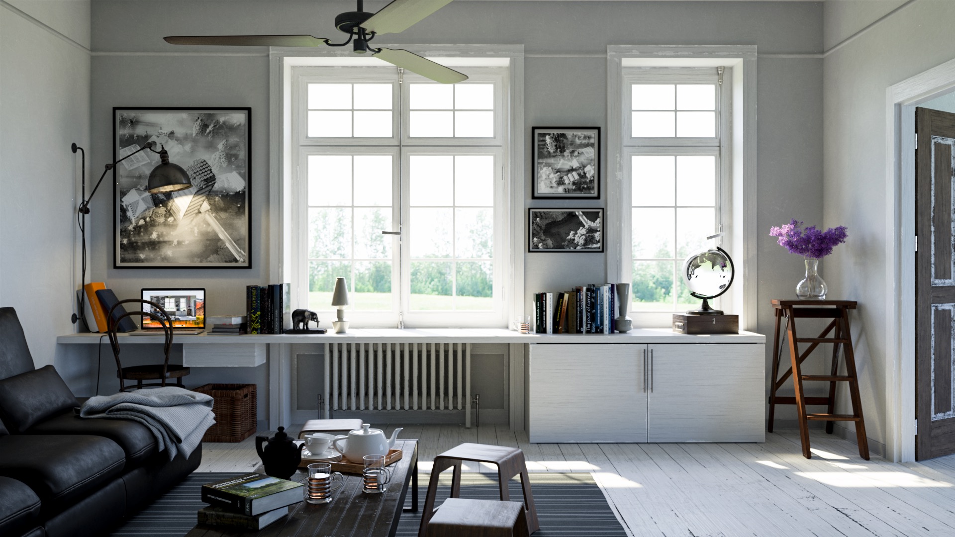 Scandinavian Room Scene