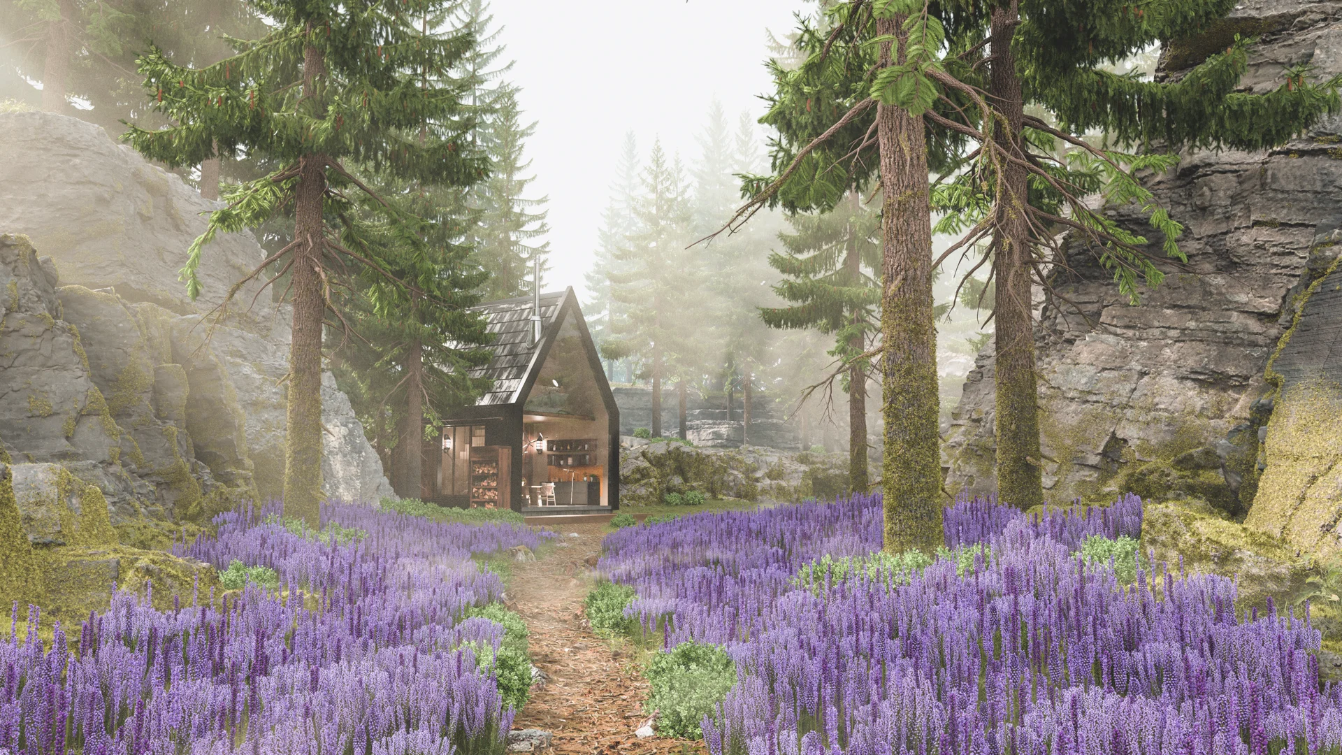 Figure 34: Final piece, alternate overcast morning variant. Click for 4K version.