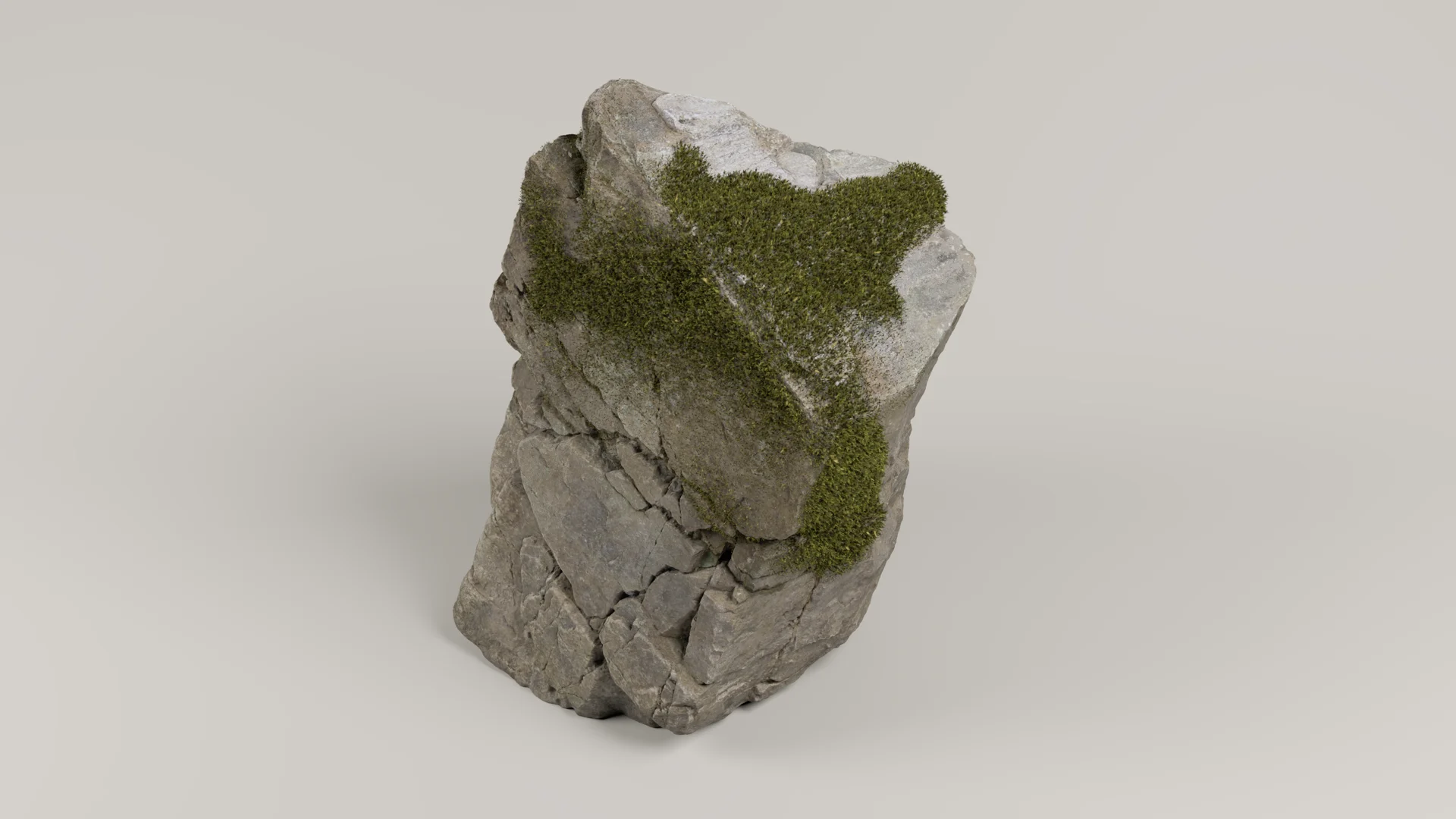Figure 14: Initial small-scale moss test on a rock.