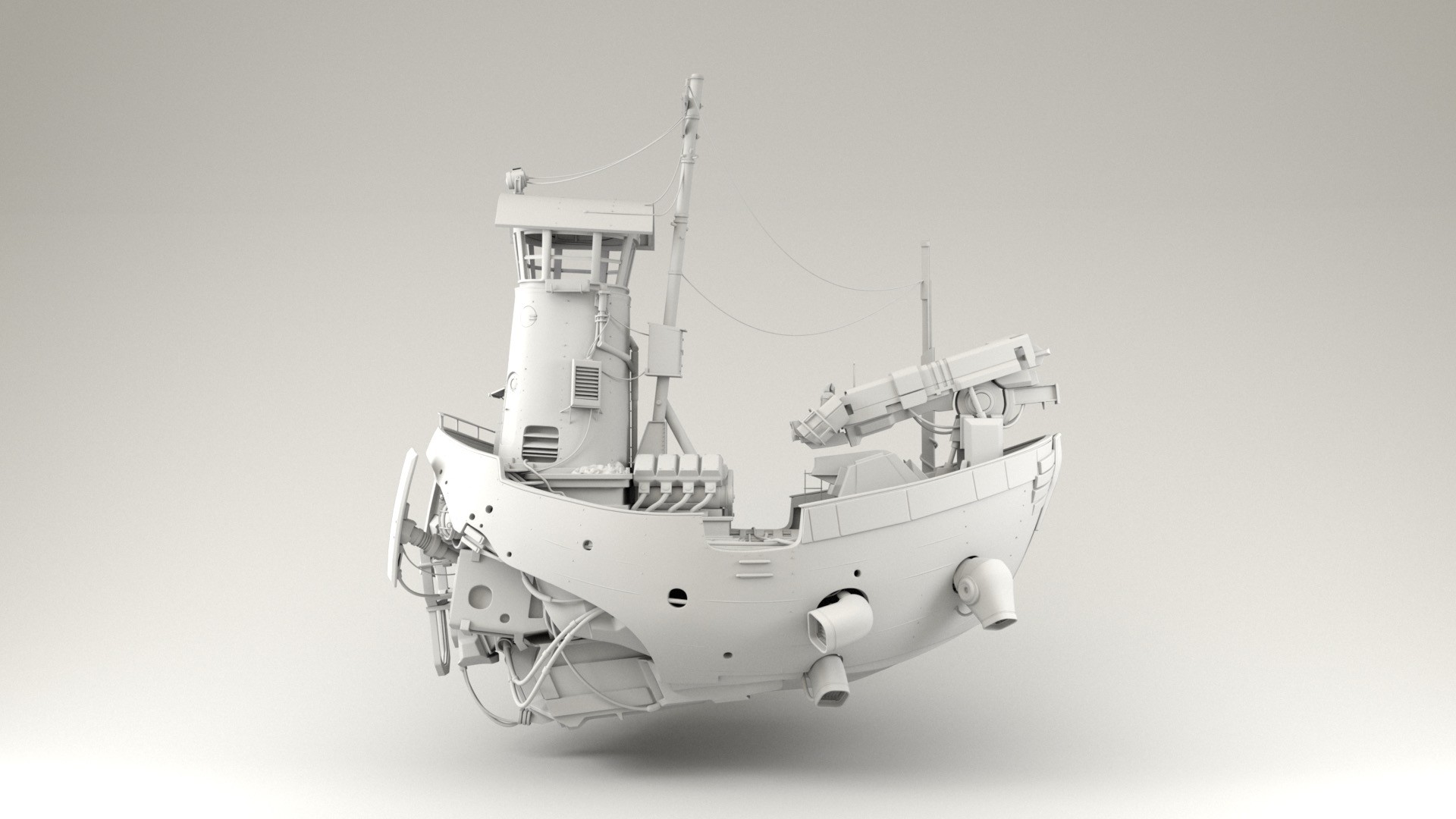 ArtStation - Small fishing boat 043