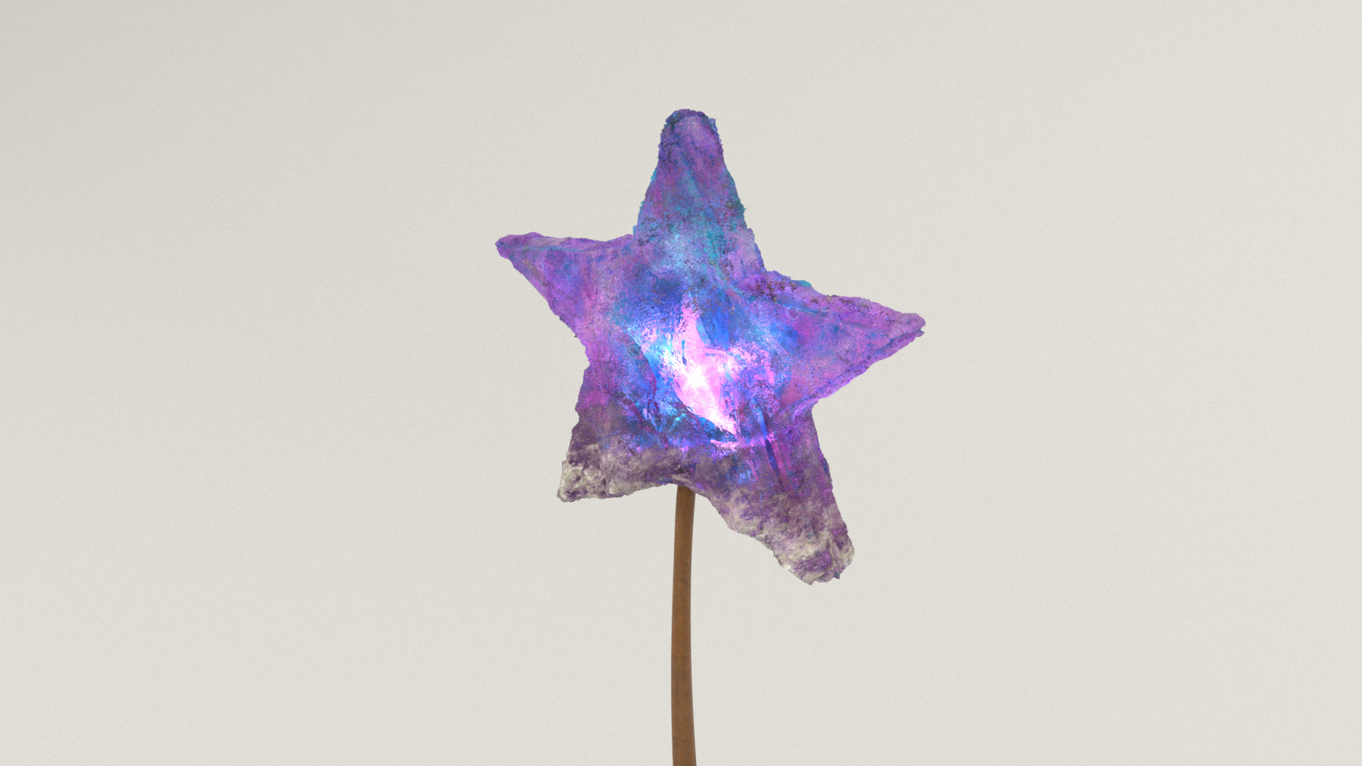 Figure 26: Magic wand star made from the same material as the crystal.